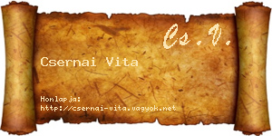 Csernai Vita névjegykártya